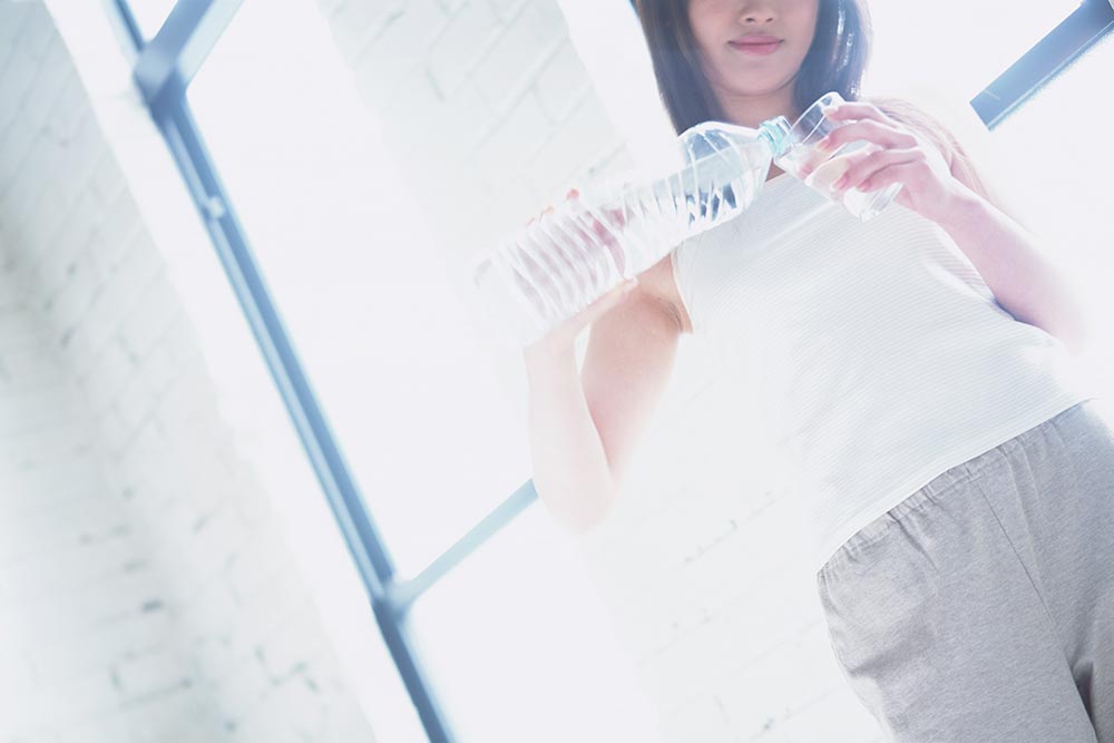 水分の補給はこまめに、少しずつが基本